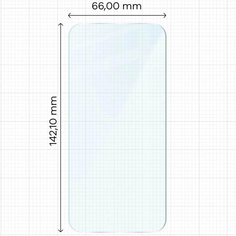 Bizon Glass Clear Duo iPhone 15 / 15 Pro / 16 [2 PACK] - 2