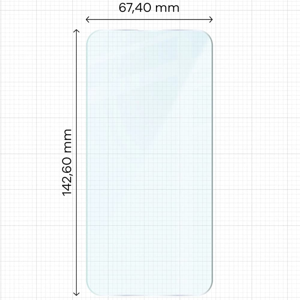 Bizon Glass Clear Duo iPhone 16e / 14 / 13 Pro / 13 [2 PACK] - 2