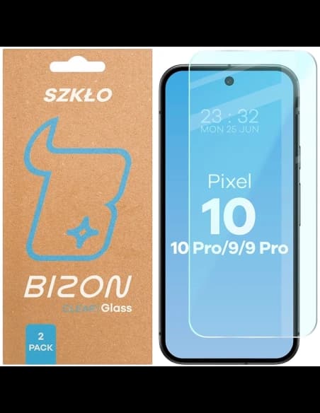 Bizon Glass Clear Duo Google Pixel 10 / 10 Pro / 9 / 9 Pro [2 PACHET]