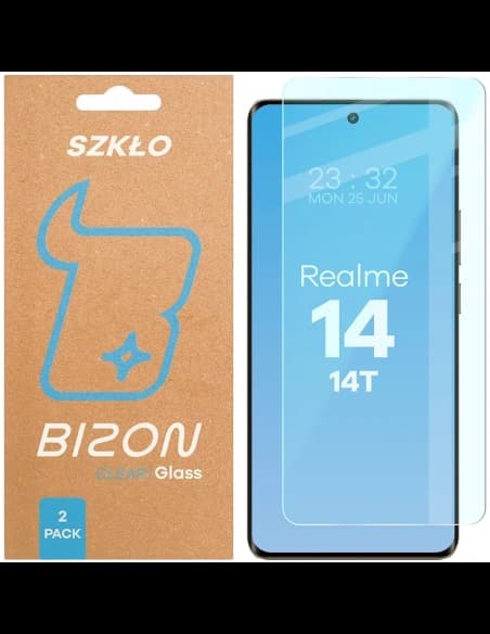 Bizon Glass Clear Duo Realme 14 5G / 14T 5G [2 PACK]