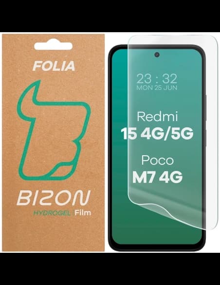Bizon üveg hidrogel előlapi Xiaomi Redmi 15 4G / 5G / POCO M7 4G
