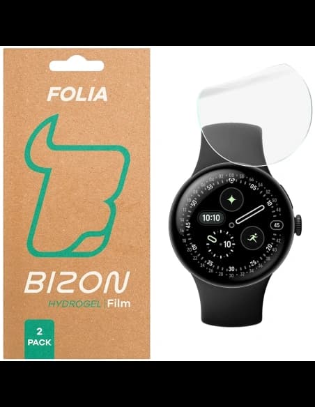 Bizon Glass Watch Hydrogel Duo Google Pixel Watch 4 45mm [2 PACK]