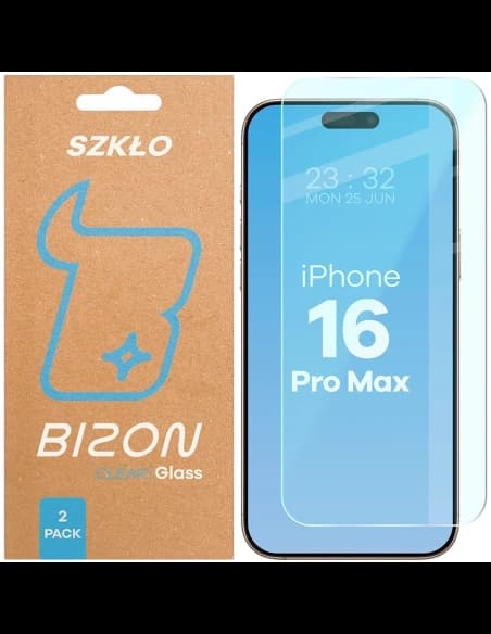 Bizon Glass Clear Duo Apple iPhone 16 Pro Max [2 PACHET]