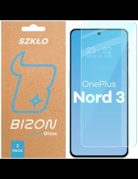 Bizon Glass Clear Duo OnePlus Nord 3 [2 PACK]