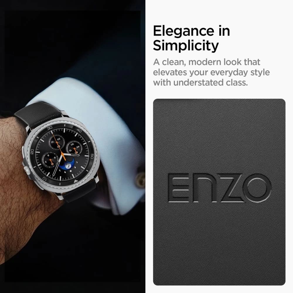 Spigen Enzo Samsung Galaxy Watch 8 / Classic 40 / 44 / 46mm Schwarz - 9