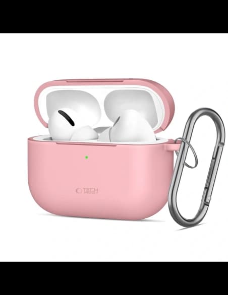 Tech-Protect Silikon-Haken für Apple AirPods Pro 3 Staubiges Pink