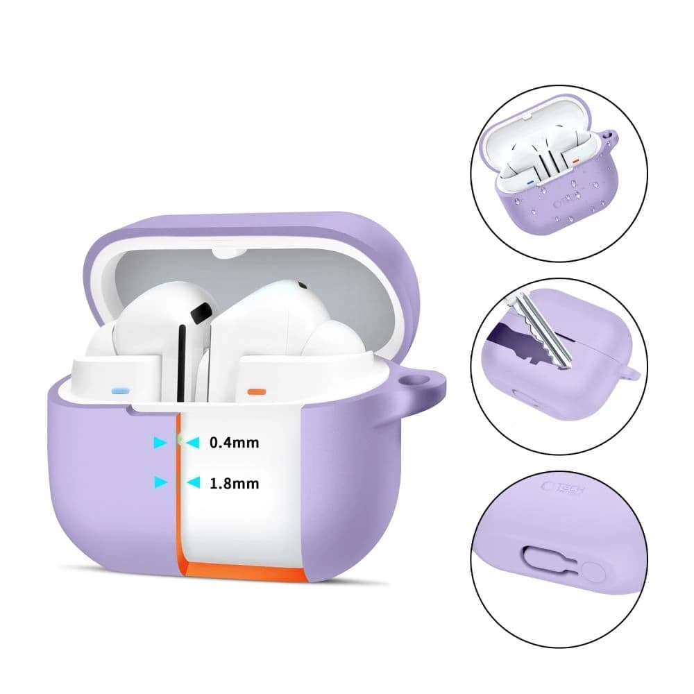Tech-Protect Silicone Hook Samsung Galaxy Buds 3 / 3 FE / 3 Pro Lavender - 2
