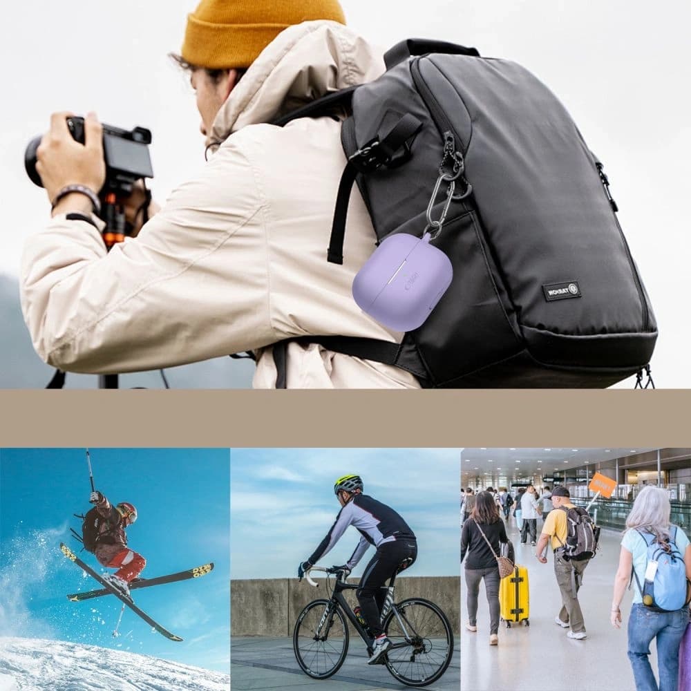 Tech-Protect Silicone Hook Samsung Galaxy Buds 3 / 3 FE / 3 Pro Lavender - 6