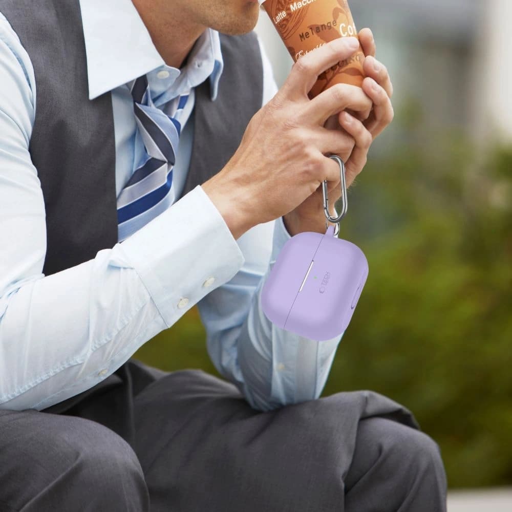 Tech-Protect Silicone Hook Samsung Galaxy Buds 3 / 3 FE / 3 Pro Lavender - 8