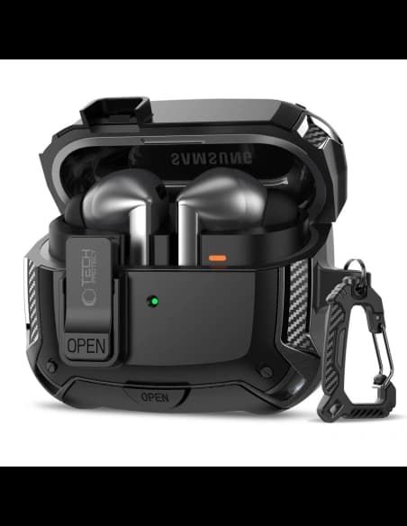 Tech-Protect Carbonox MagSafe Samsung Galaxy Buds 3 / 3 FE / 3 Pro Black