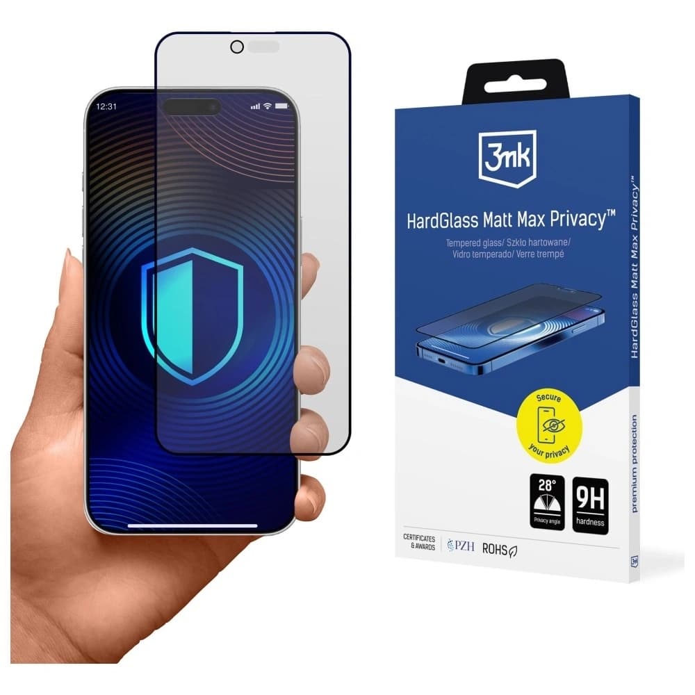 3MK HardGlass Matt Max Privacy Apple iPhone Air - 1