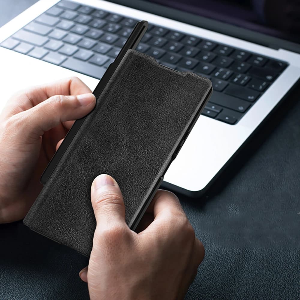 Nillkin Qin Pro do Samsung Galaxy Z Fold 7 with a slot for the S Pen black - 8