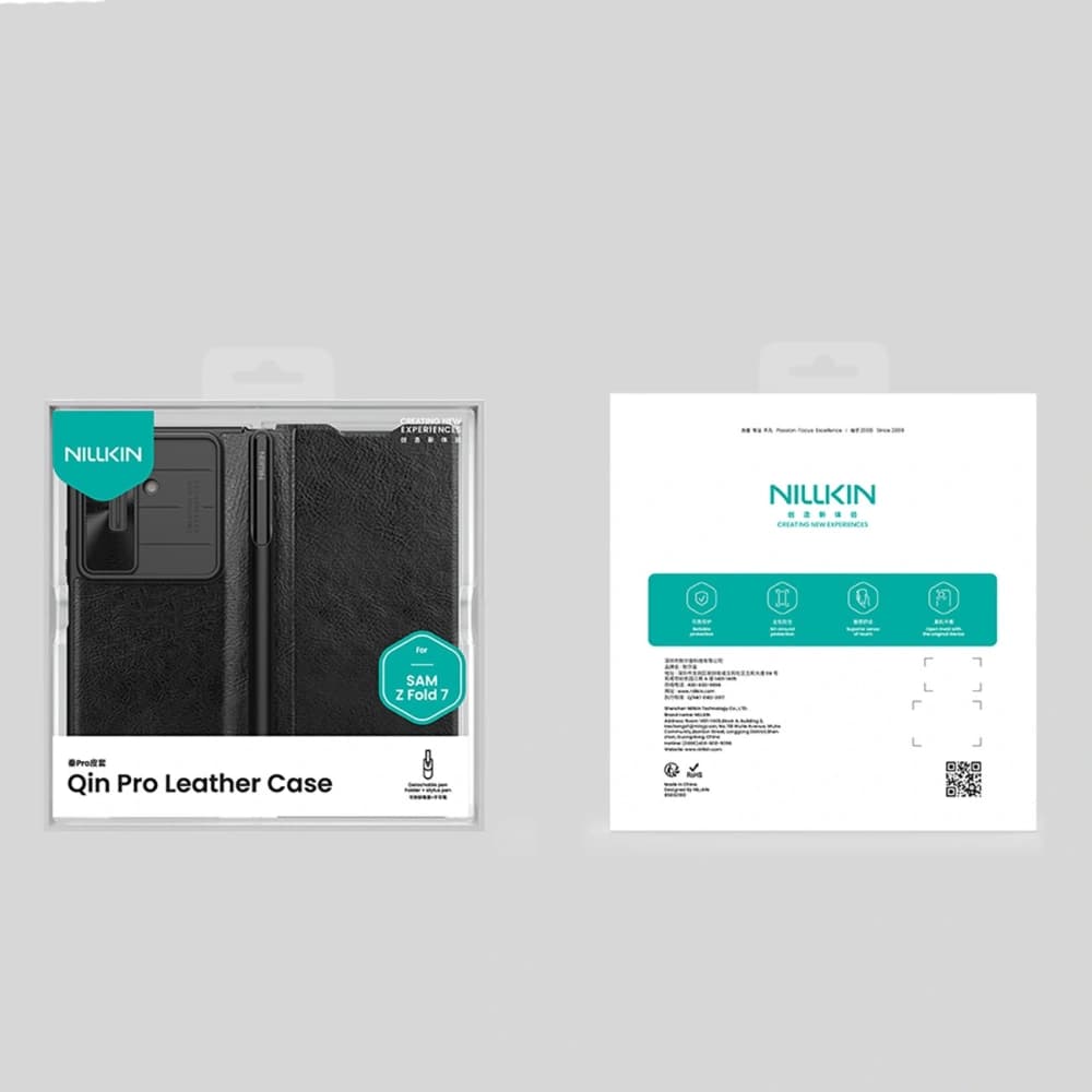 Nillkin Qin Pro do Samsung Galaxy Z Fold 7 with a slot for the S Pen black - 18