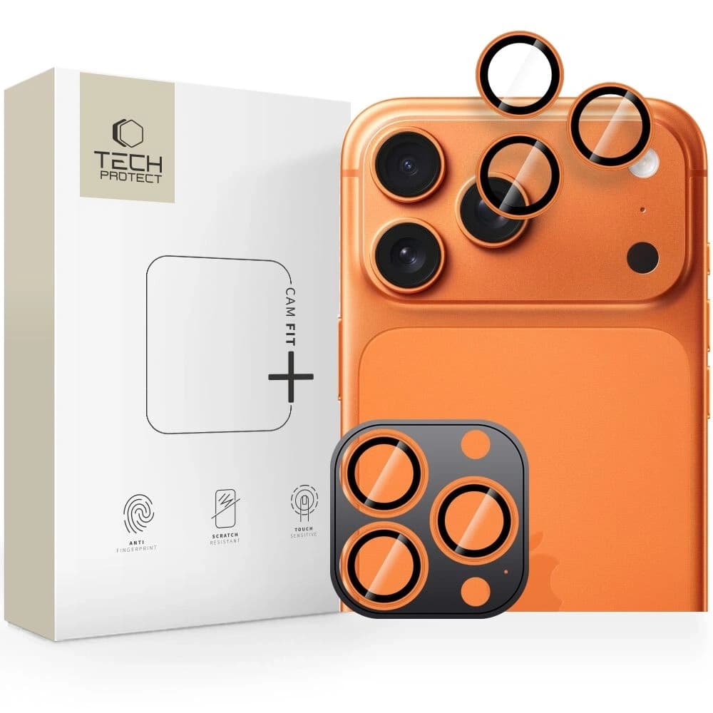 Tech-Protect Camring Fit+ Apple iPhone 14 Pro / 14 Pro Max / 15 Pro / 15 Pro Max / 16 Pro / 16 Pro Max / 17 Pro / 17 Pro Max Kosmisches Orange - 1