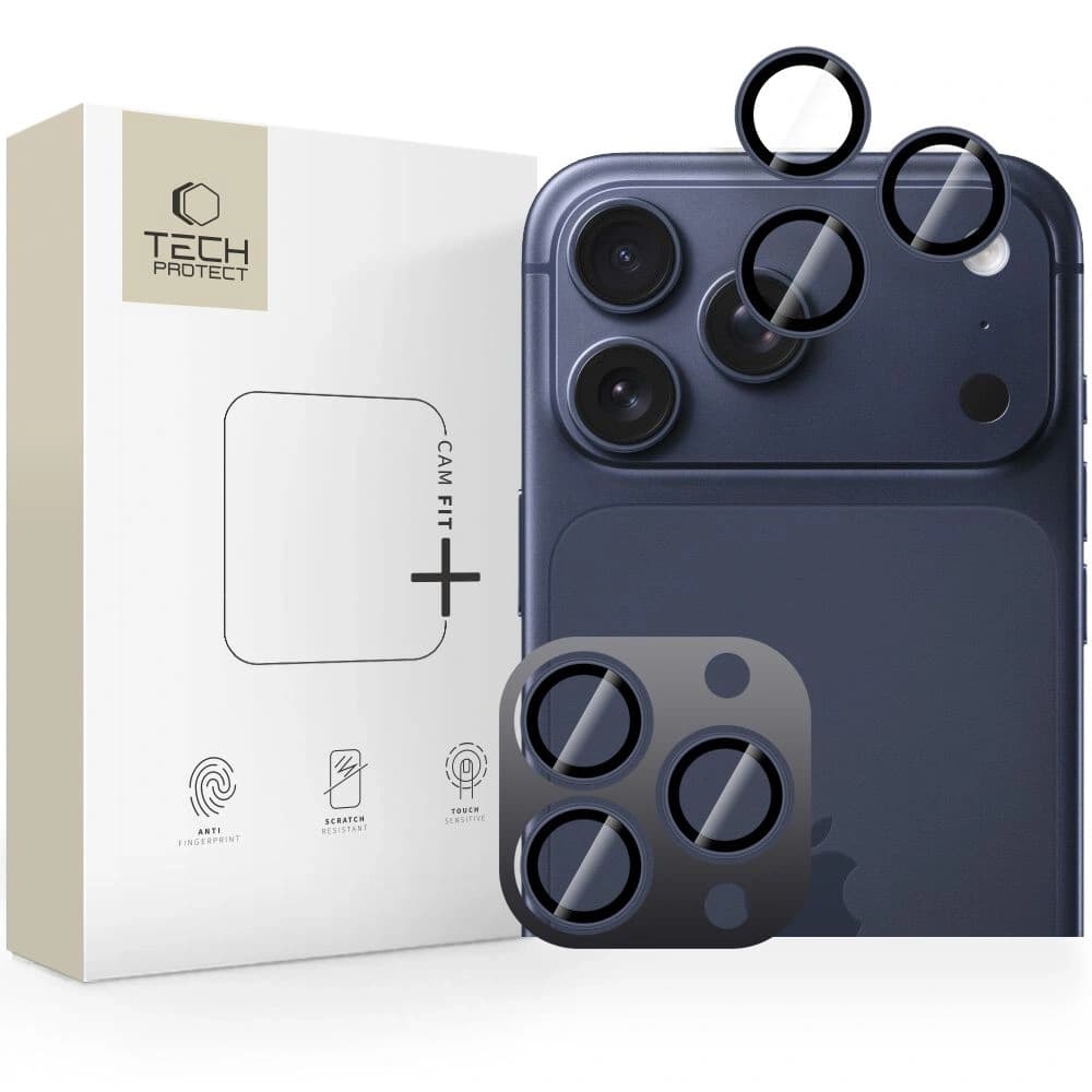 Tech-Protect Camring Fit+ Apple iPhone 14 Pro / 14 Pro Max / 15 Pro / 15 Pro Max / 16 Pro / 16 Pro Max / 17 Pro / 17 Pro Max Tiefblau - 1