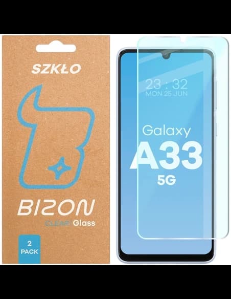 Bizon Glass Clear Duo Samsung Galaxy A33 5G / M35 5G [2 PACK]