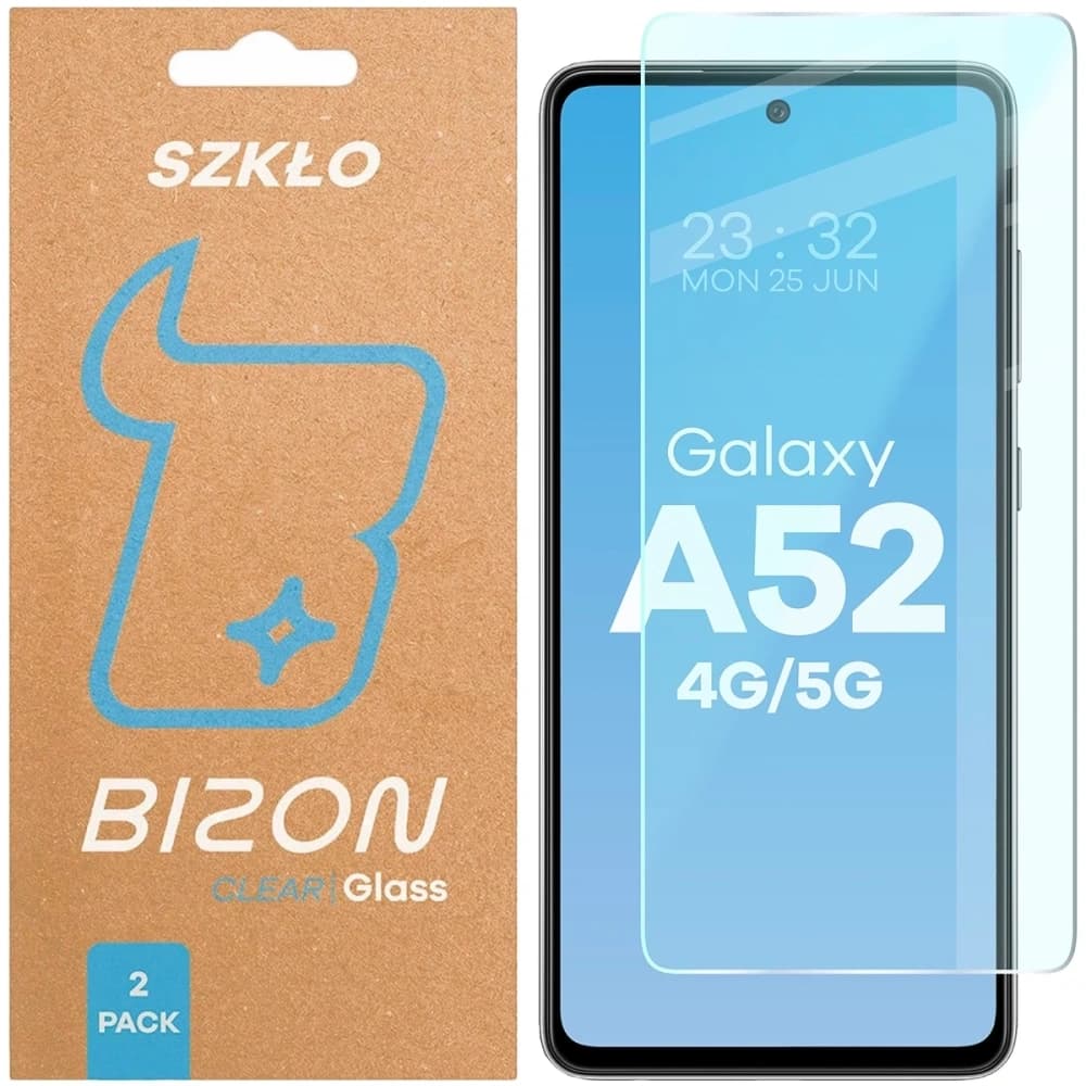 Bizon Glass Clear Duo Samsung Galaxy A52 [2 PACK] - 1