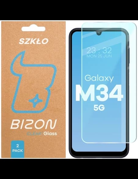 Bizon Üveg Átlátszó Duo Samsung Galaxy M34 5G [2 CSOMAG]