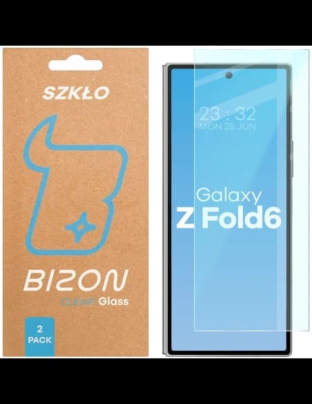 Bizon Glass Clear Duo Samsung Galaxy Z Fold6 [2 PACK]