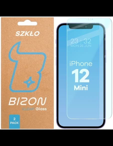 Bizon Glass Clear Duo Apple iPhone 12 Mini [2 PACK]