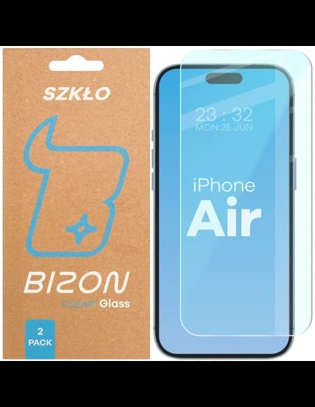Bizon Glass Clear Duo Apple iPhone Air [2 PACHET]
