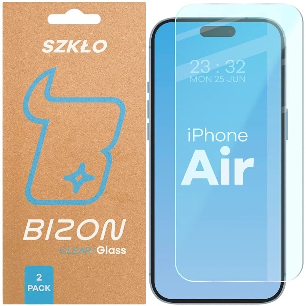 Bizon Glass Clear Duo Apple iPhone Air [2 PACHET] - 1