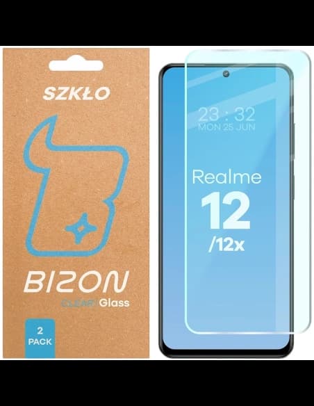 Bizon Glass Clear Duo Realme 12 / 12x [2 PACK]