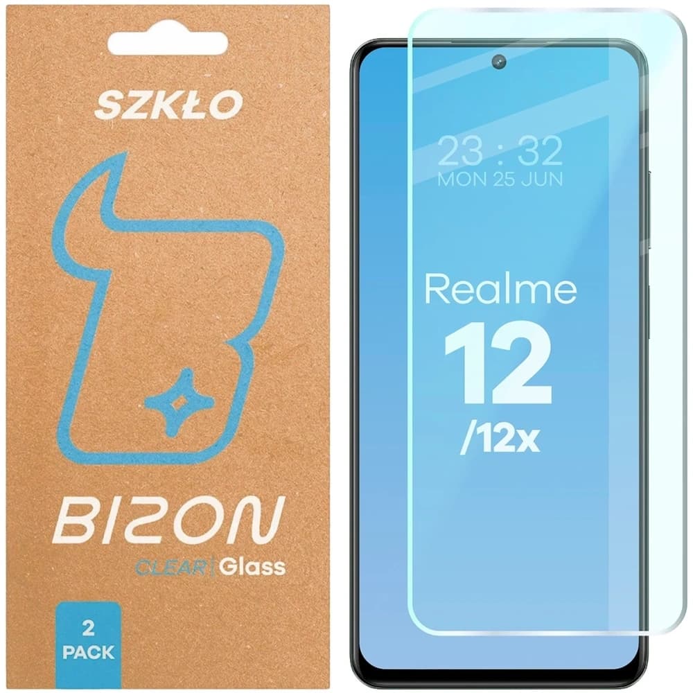 Bizon Glass Clear Duo Realme 12 / 12x [2 PACK] - 1