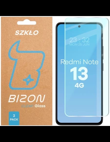 Bizon Glass Clear Duo Xiaomi Redmi Note 13 4G [2 PACK]