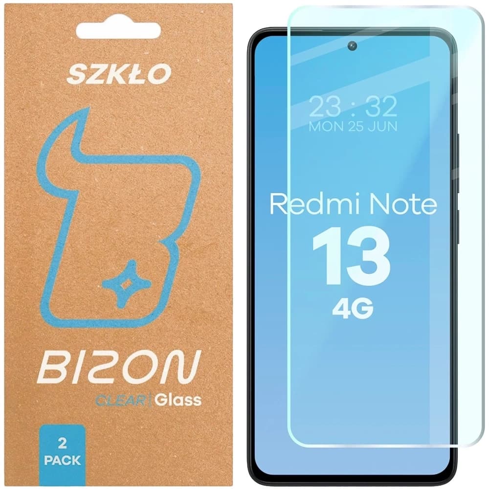 Bizon Glass Clear Duo Xiaomi Redmi Note 13 4G [2 PACK] - 1