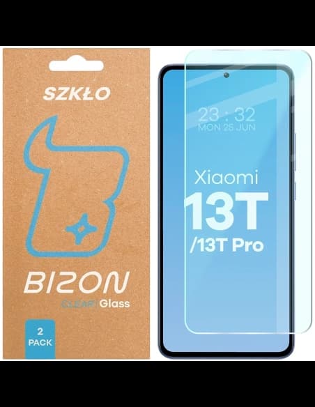 Bizon Glas Klar Duo Xiaomi 13T Pro / 13T [2 PACK]