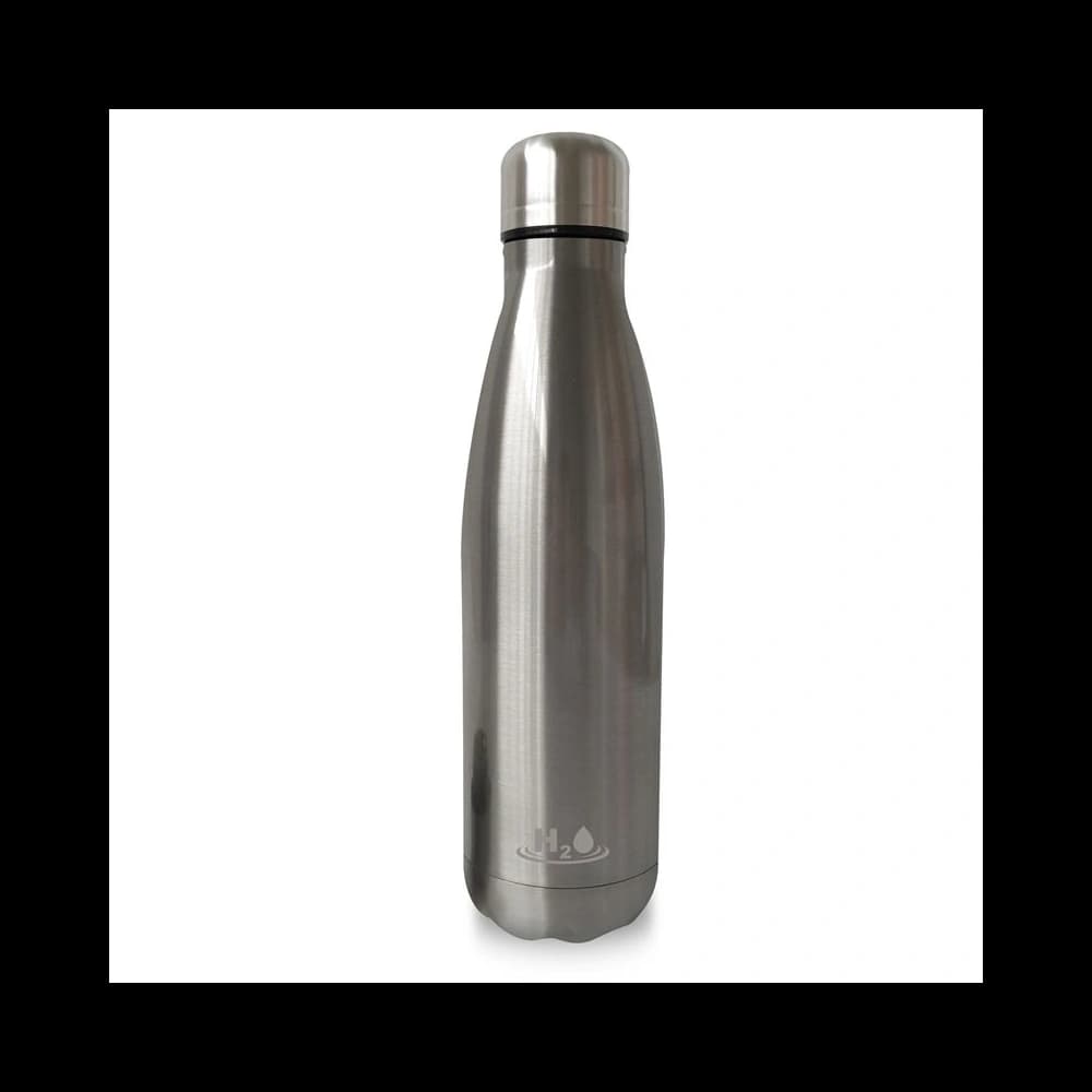 PURO H2O Thermal Stainless Steel Water Bottle 500ml (Silver)