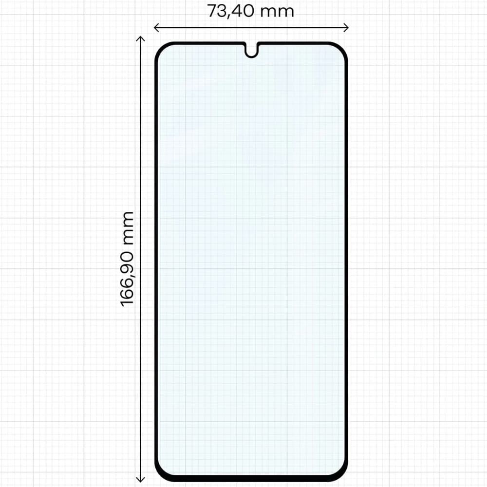 Bizon Glass Edge 2 Motorola Moto G06 4G / G06 Power 4G black frame - 2