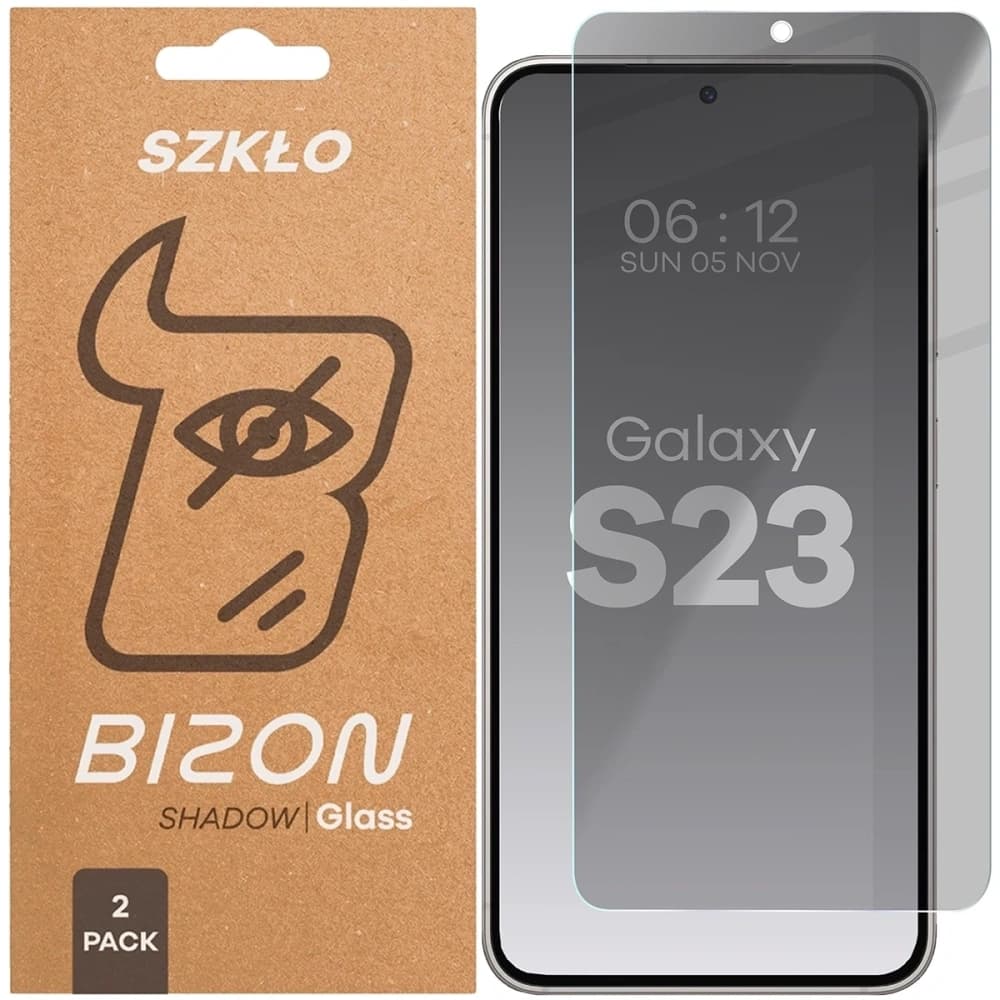 Bizon Glass Clear Shadow Samsung Galaxy S23 getönt [2 PACK] - 1