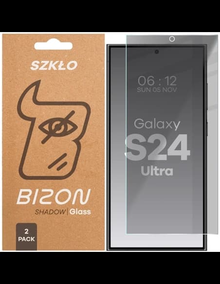 Bizon Glass Clear Shadow Samsung Galaxy S24 Ultra tónovaný [2 BALENÍ]