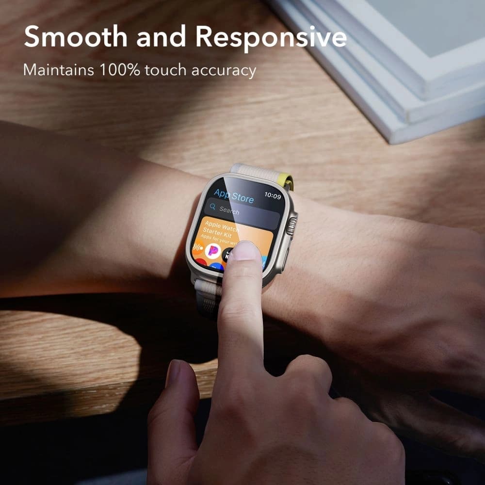 ESR Armorite Sticlă Temperată Apple Watch Ultra 1 / 2 / 3 49mm Titan [2 PACHET] - 8