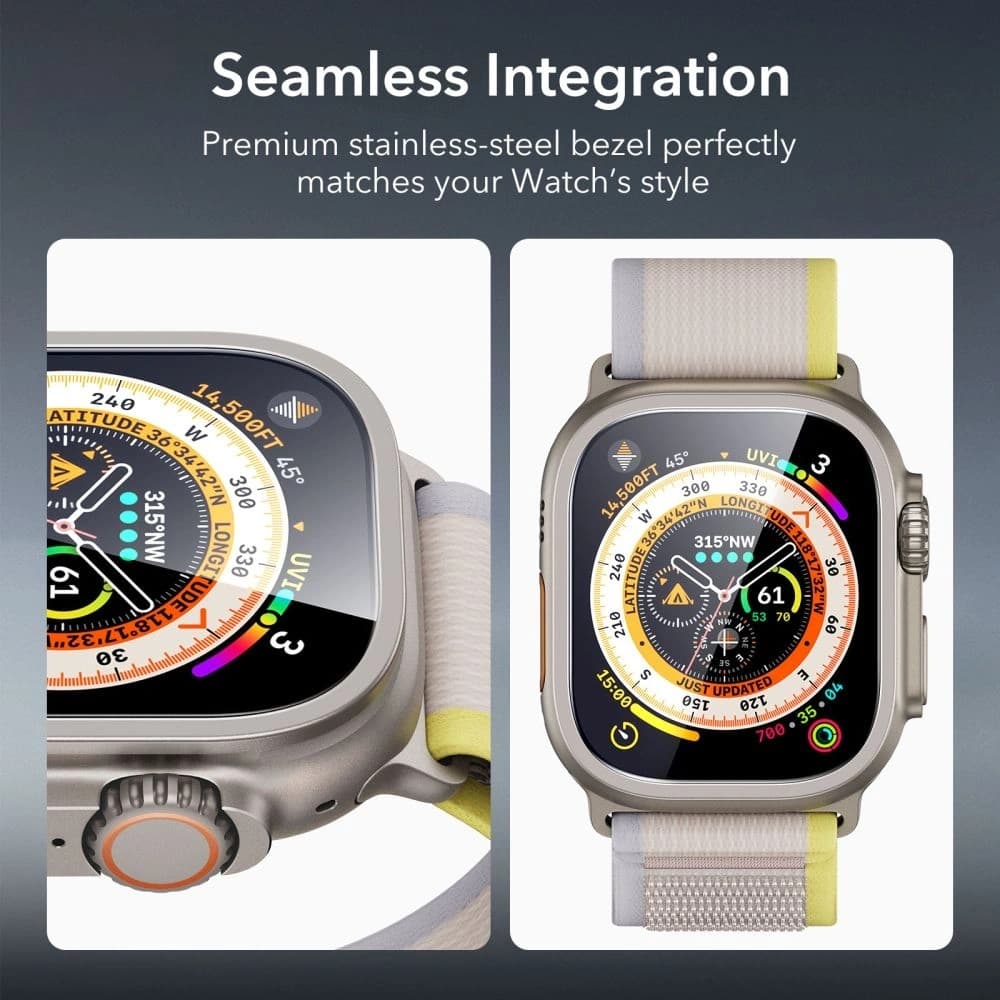 ESR Armorite Sticlă Temperată Apple Watch Ultra 1 / 2 / 3 49mm Titan [2 PACHET] - 10