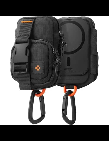 Organizer mangetyczny Spigen Snap Zip MagSafe Pouch Black