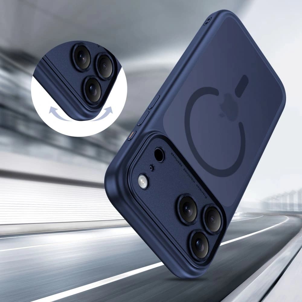 Tech-Protect Magpeak MagSafe CC Apple iPhone 17 Pro Max Matte Albastru Închis - 6