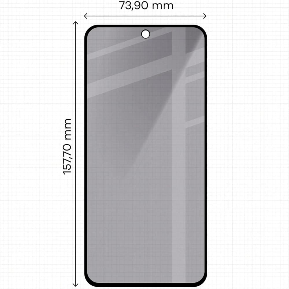 Bizon Glass Edge Shadow Duo Samsung Galaxy M35 5G / A35 5G / A55 5G getönt mit einem schwarzen Rahmen [2 PACK] - 2