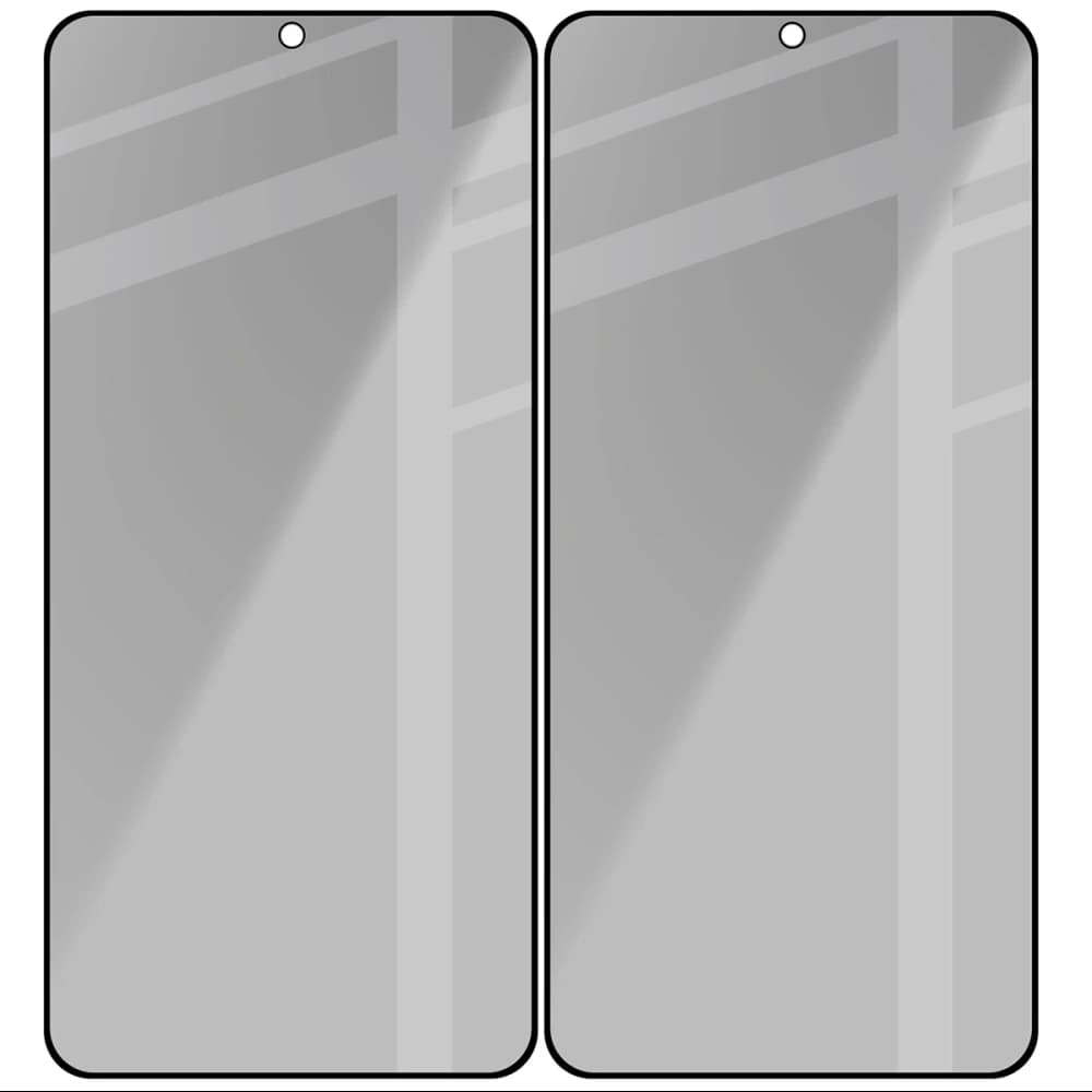 Bizon Glass Edge Shadow Duo Samsung Galaxy S25 / S24 tinted with a black frame [2 PACK] - 4