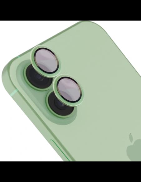 Bizon Glass Snap Lens Apple iPhone 17 světle zelený rám