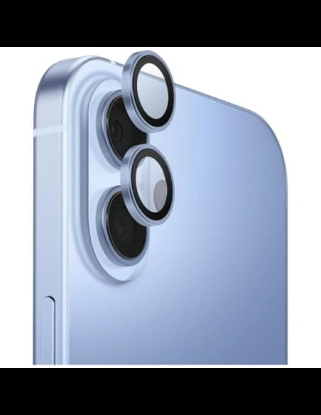 UNIQ Optix Hliníkový Ochranný Kryt Objektivu Kamery pro Apple iPhone 17 s aplikátorem modrý