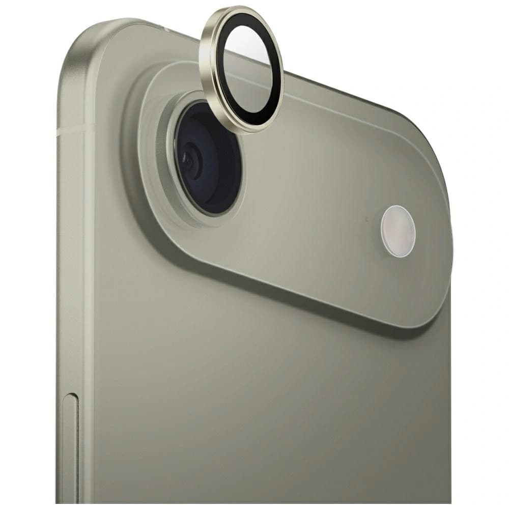 UNIQ Optix Aluminium Camera Lens Protector Apple iPhone Air with an applicator gold