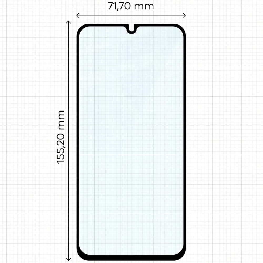 Bizon Glass Edge Duo Samsung Galaxy A15 4G / 5G / A25 5G / M15 5G schwarzer Rahmen [2 PACK] - 2