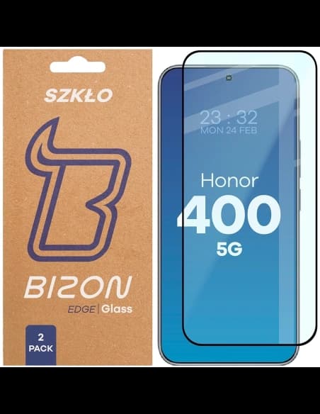 Bizon Glass Edge Duo Honor 400 černý rám [2 BALENÍ]