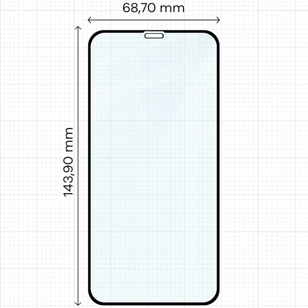 Bizon Glass Edge Duo Apple iPhone 11 / XR schwarzer Rahmen [2 PACK] - 2