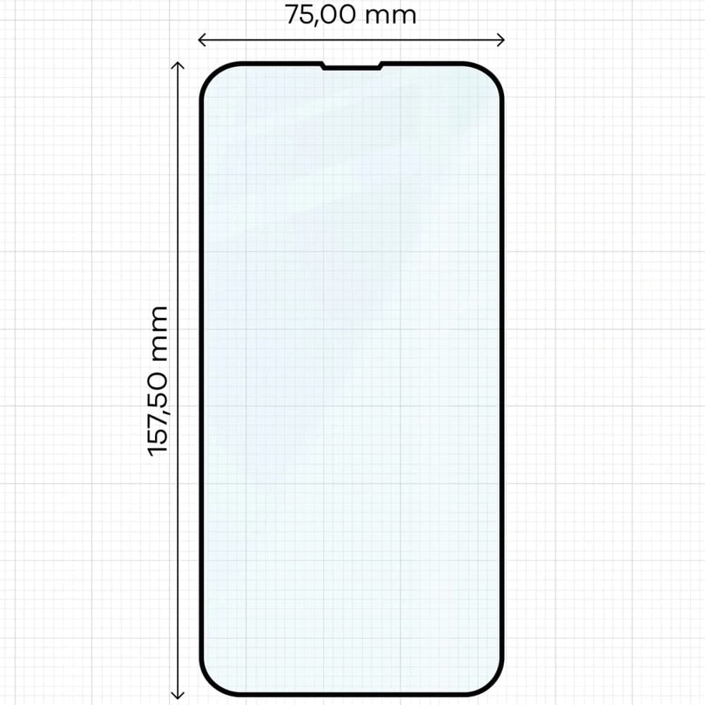 Bizon Glass Edge Duo Apple iPhone 13 Pro Max černý rám [2 BALENÍ] - 2