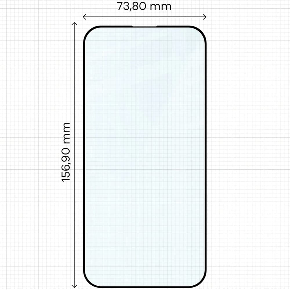 Bizon Glass Edge Duo Apple iPhone 15 Pro Max fekete keret [2 CSOMAG] - 2