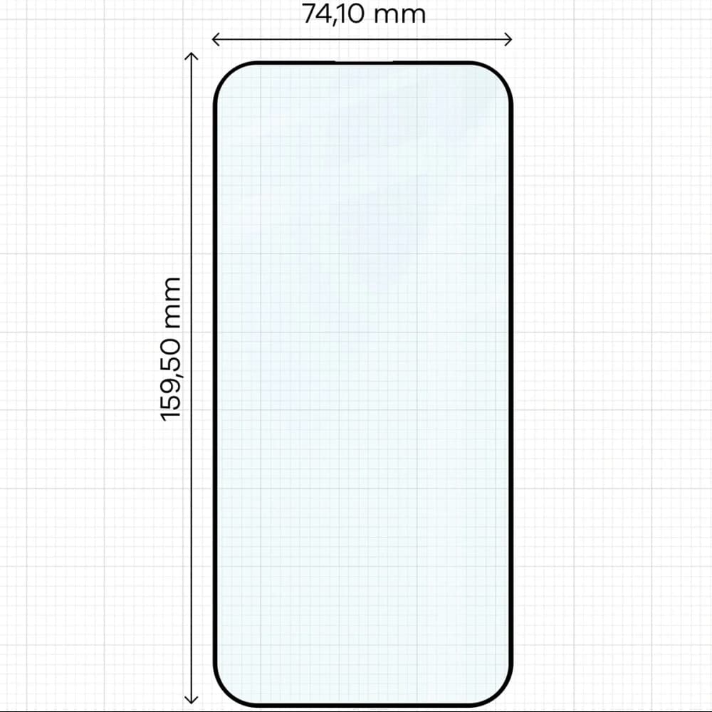 Bizon Glass Edge Duo Apple iPhone 16 Pro Max black frame [2 PACK] - 2